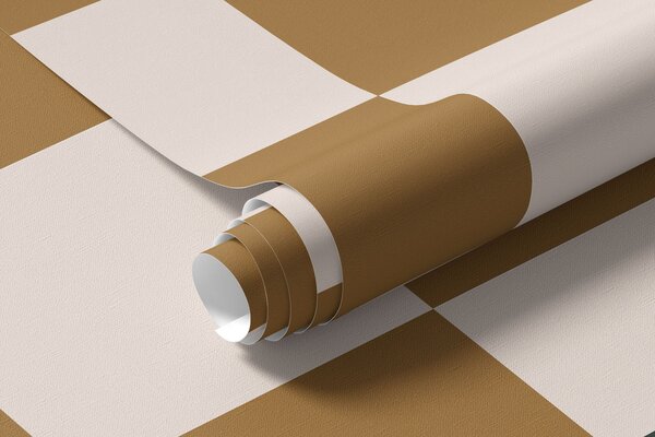 Tapet Tapet geometric în culoarea maro, Fototapet Modele, w01922v3 : Uwalls.ro