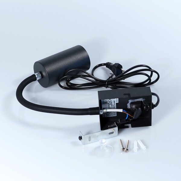Lampă de perete flexibilă ROBBY 1xGU10/25W/230V neagră Globo 57911WB
