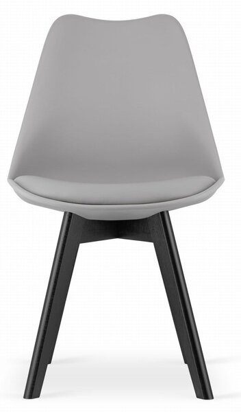 Scaun de sufragerie gri stil scandinav Dark-Basic