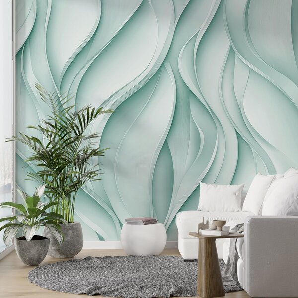 Tapet Valuri voluminoase, Fototapet Modern, w02509v1 : Uwalls.ro