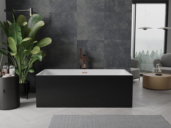Mexen Nita, cada de sine statatoare 170 x 80 cm, alb-negru, preaplin auriu roz, 52091708075-60