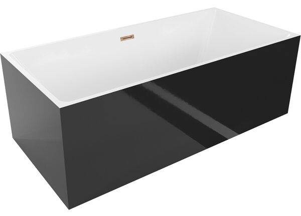 Mexen Nita, cada de sine statatoare 170 x 80 cm, alb-negru, preaplin auriu roz, 52091708075-60