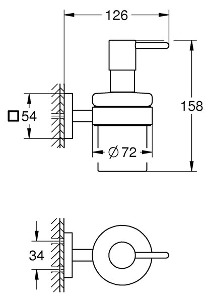 Grohe Start Cube dozator săpun 160 ml crom 41098000