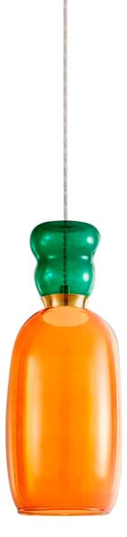 Lucande - Fay LED Lustră Pendul Orange/Green Lucande