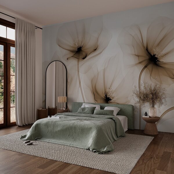 Tapet Flori transparente, Fototapet Acuarelă, w02696v1 : Uwalls.ro