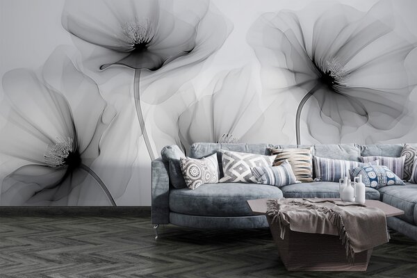 Tapet Flori transparente, Fototapet Flori, w02696v2 : Uwalls.ro