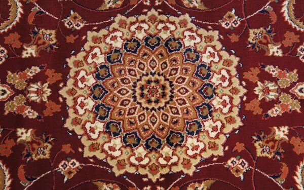 Model Oval Lotos 545 200, Covor Living Dormitor, Rosu Bej Dreptunghi, Rosu, 150x230