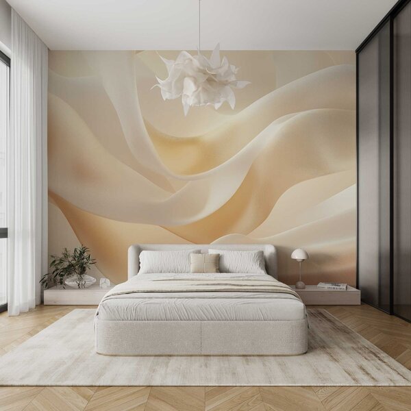 Tapet imitație de țesătură de mătase, Fototapet 3D, Fototapet 3D Flori, w02765 : Uwalls.ro
