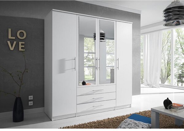 Dulap de haine Svalga 4D (alb). Promo -20%. 1014282