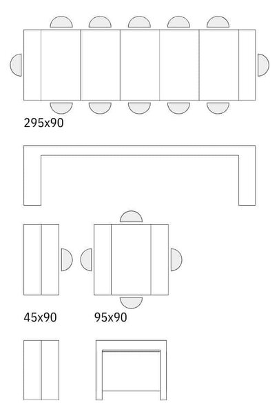 Consola extensibila tip masa Roni
