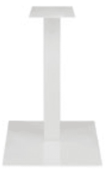 PICIOR MASA METALIC PATRAT -HORECA- - ALB - H 72 CM