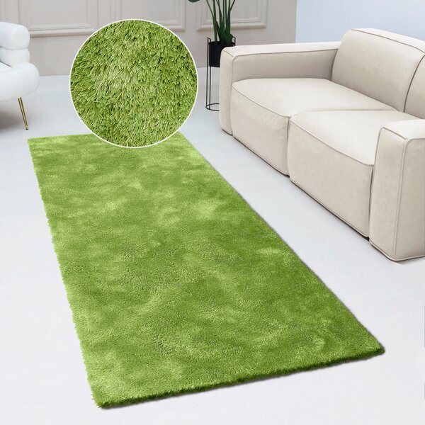 Traversa Dana Shaggy, Bruno Banani verde 80/500 cm