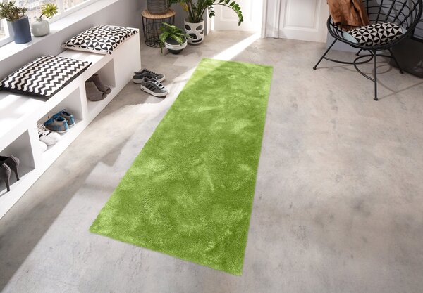 Traversa Dana Shaggy, Bruno Banani verde 80/500 cm