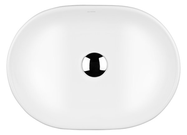 Oltens Hamnes lavoar 47.5x34 cm ovale de blat alb luciu 40309000