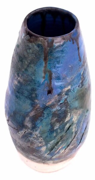 VAZĂ CERAMICĂ ALBASTRU MARIN HANDMADE