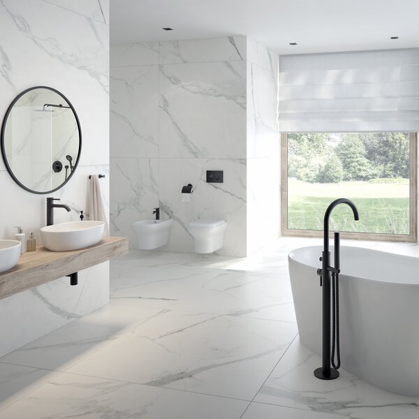 Oltens Gulfoss vas wc agăţat fără margine alb lucios 42503000