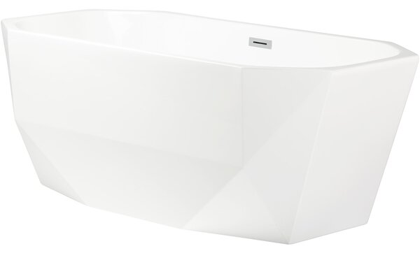 Oltens Stygg cadă freestanding 160x73 cm ovală alb 12005000