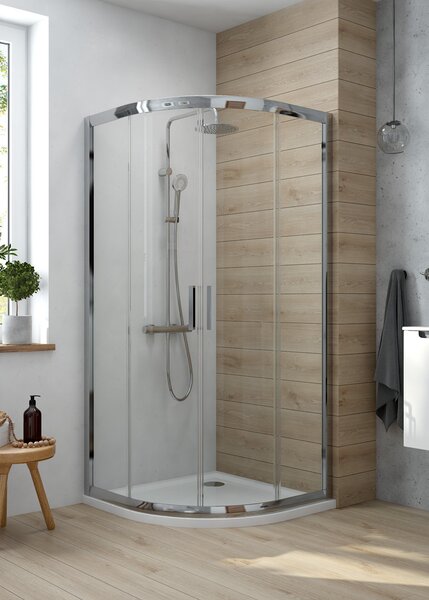 Oltens Superior cădiță de duș semirotundă 80x80 cm alb 16001000