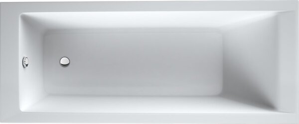 Oltens Langfoss cada dreptunghiulară 140x70 cm alb 10001000