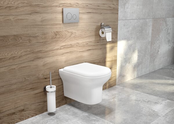 Oltens Gulfoss vas wc agăţat fără margine alb lucios 42503000
