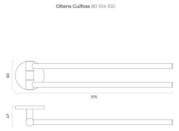 Oltens Gulfoss suport prosop crom 80104100