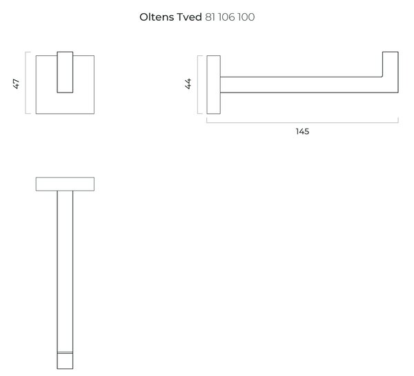 Oltens Tved suport pentru hârtie igienică crom 81106100