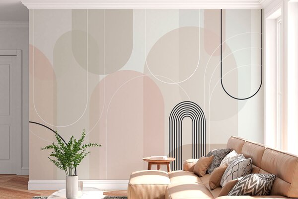 Tapet Arce minimaliste elegante, Fototapet Abstract, w02826 : Uwalls.ro