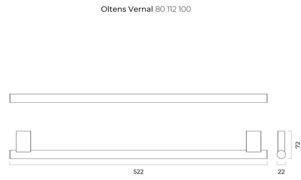 Oltens Vernal suport prosop crom 80112100