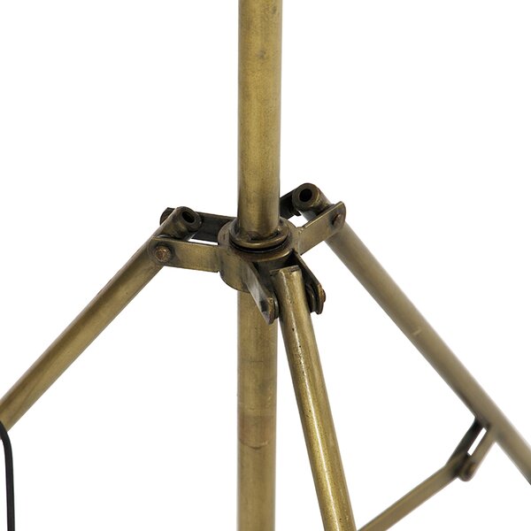 Lampă de podea industrială cu trepied bronz - Mangoes