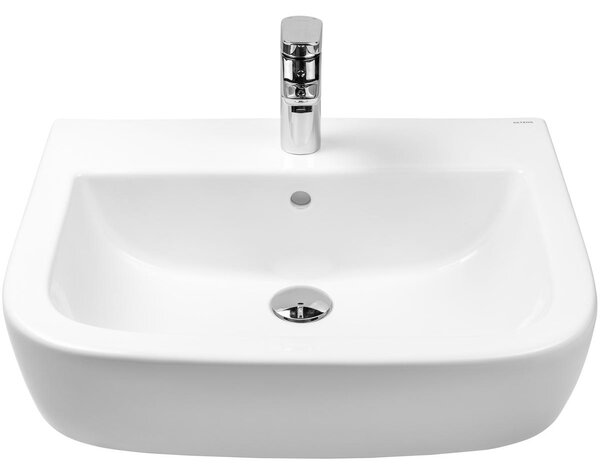 Oltens Vernal lavoar 56x45 cm semicircular clasică alb luciu 41002000
