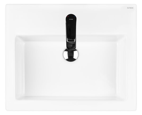 Oltens Susa lavoar 50x41 cm dreptunghiular clasică-de blat alb luciu 41403000
