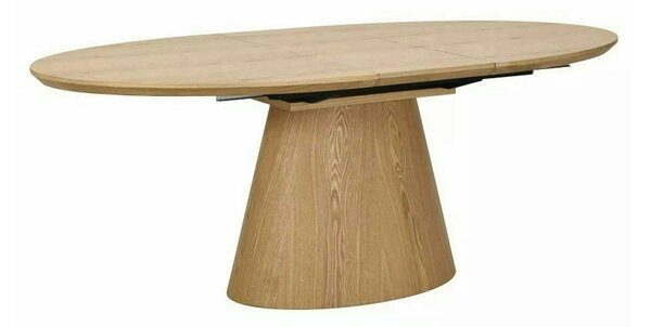 Masă extensibilă MAROCCO, stejar, furnir/MDF, 160–200x100x75 cm