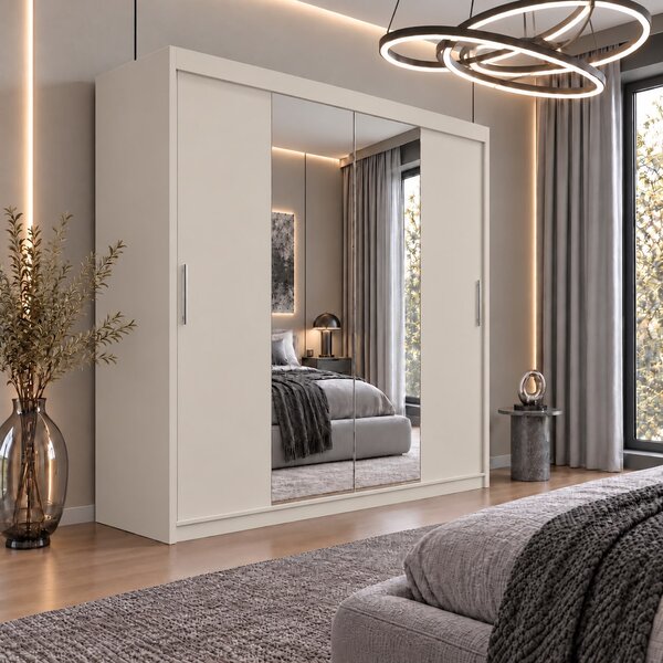 Dressing Alex, 200x60x200cm, cu oglinda, Casmir, Pal 18 mm