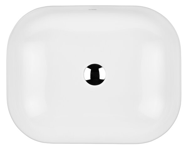 Oltens Josen lavoar 50x39.5 cm ovale de blat alb luciu 40305000