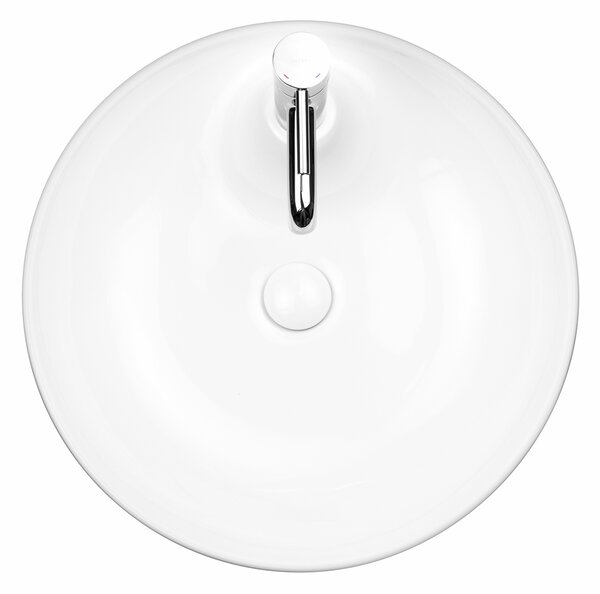 Oltens Lysake lavoar 48.5x48.5 cm rotund de blat alb luciu 41307000