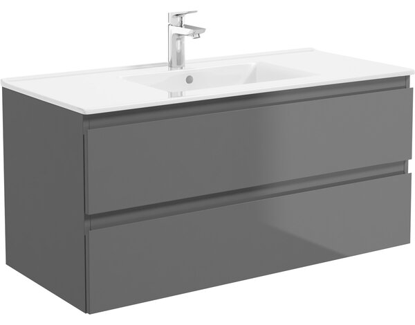 Oltens Vernal lavoar 101x46 cm dreptunghiular mobilier alb luciu 41207000