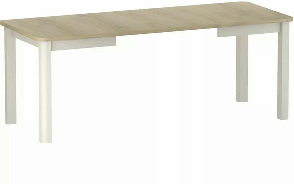 Masă extensibilă OSKAR, stejar cremona/cașmir, PAL laminat/MDF, 120–20