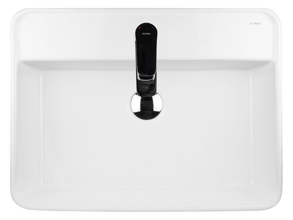 Oltens Duve lavoar 58x45 cm dreptunghiular clasică-de blat alb luciu 41812000