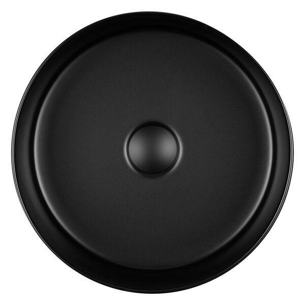 Oltens Lagde lavoar 35.5x35.5 cm rotund de blat negru mat 40304300