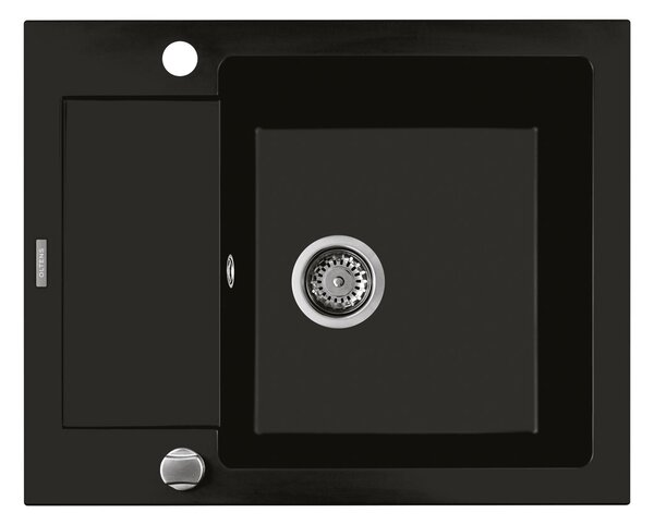 Oltens Gravan chiuvetă din granit 62x50 cm negru 72102300