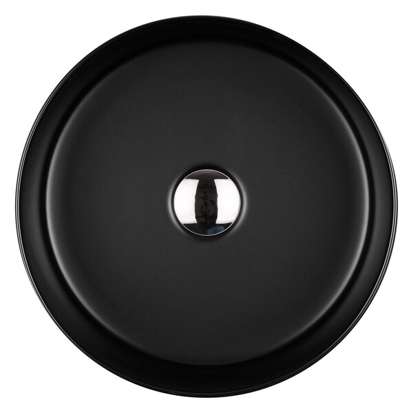 Oltens Lagde lavoar 35.5x35.5 cm rotund de blat negru mat 40304300