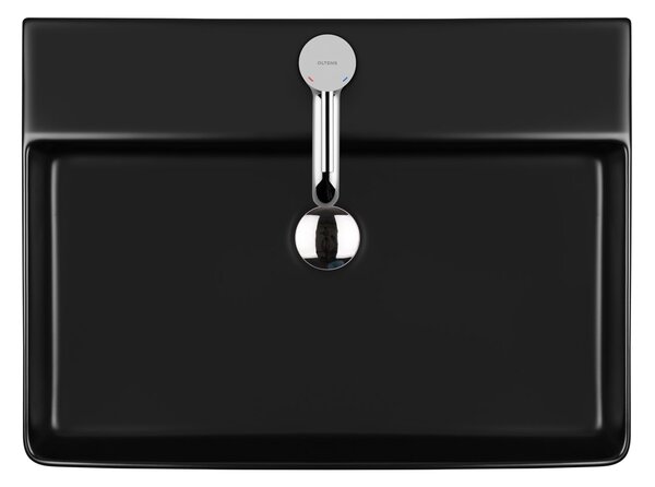 Oltens Duve lavoar 59x43.5 cm dreptunghiular clasică-de blat negru mat 41800300