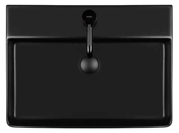 Oltens Duve lavoar 59x43.5 cm dreptunghiular clasică-de blat negru mat 41300300