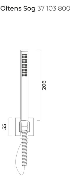 Oltens Sog duș de mână auriu strălucitor 37103800