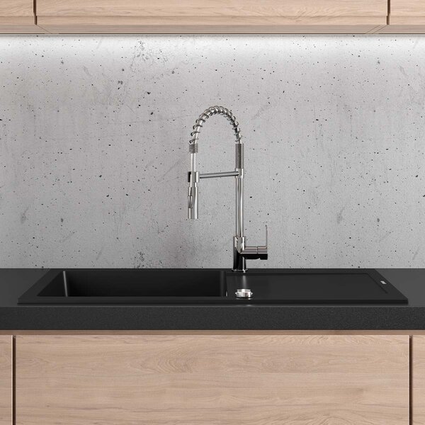 Oltens Gravan chiuvetă din granit 100x50 cm negru 72101300