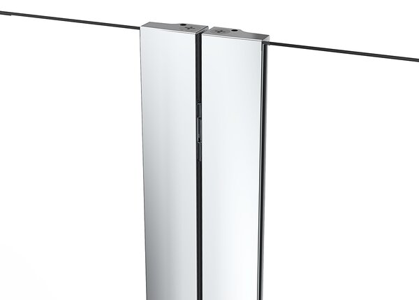 Oltens Fulla paravan cadă 98 cm două piese crom luciu/sticlă transparentă 23204100