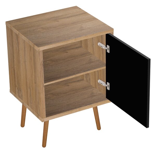 Oltens Hedvig dulap 50x45x49.7 cm sub chiuveta pe perete negru-stejar 60203360