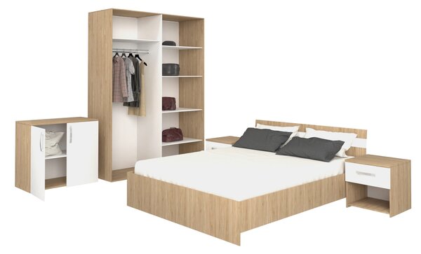 Set haaus Paris, Lemn Natural/Alb