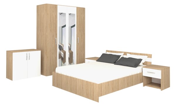 Set haaus Paris, Lemn Natural/Alb
