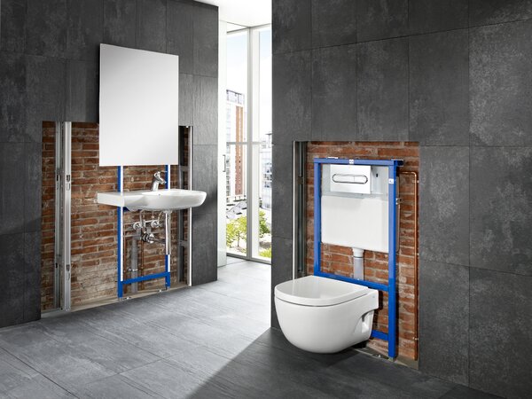 Roca Meridian vas wc cu capac soft-close agăţat fără margine alb A34H240000